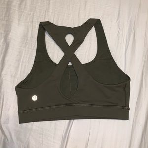 Lululemon Army Green Bra